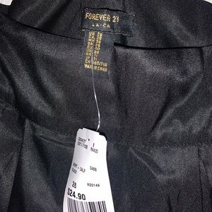 Black calf length skirt